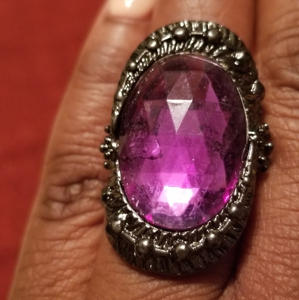 Purple stone   Ring